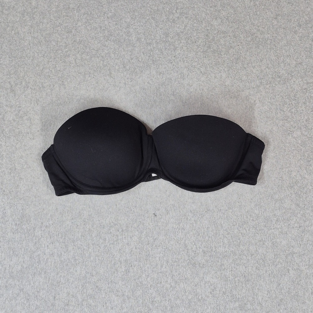 PINK Victoria's Secret Women Bra 36C Black Wear Everywhere Multi Way Push Up
